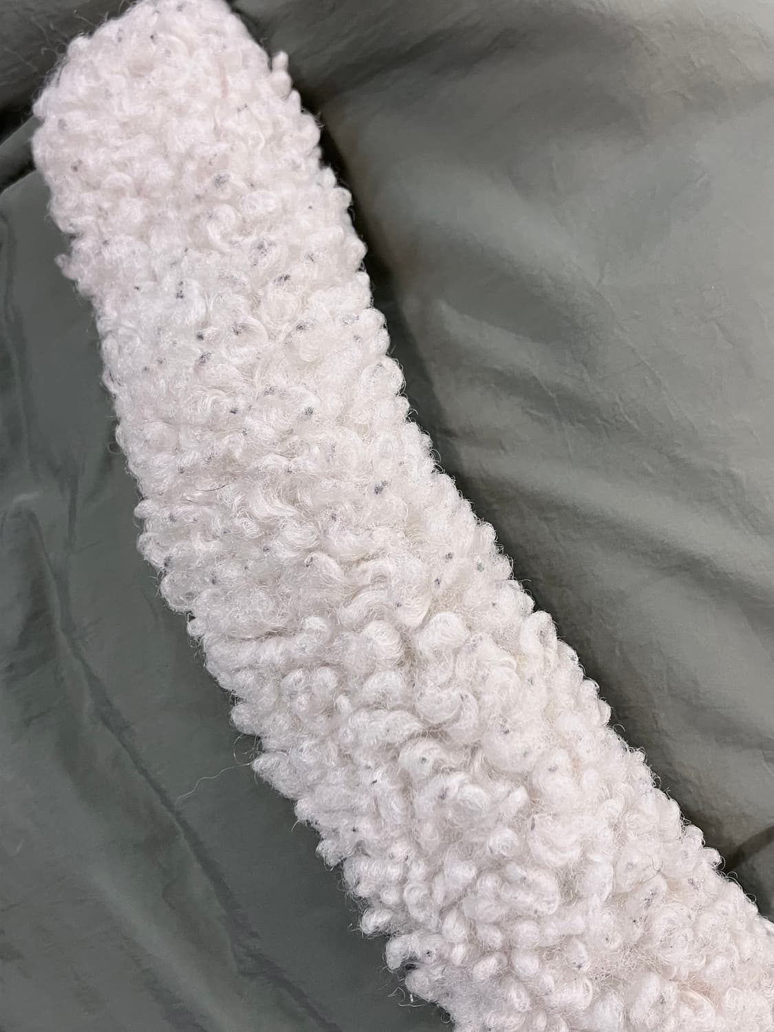 후아유 더블카라 떡볶이 숏 푸퍼 카키 L #csz2807 상품이미지7