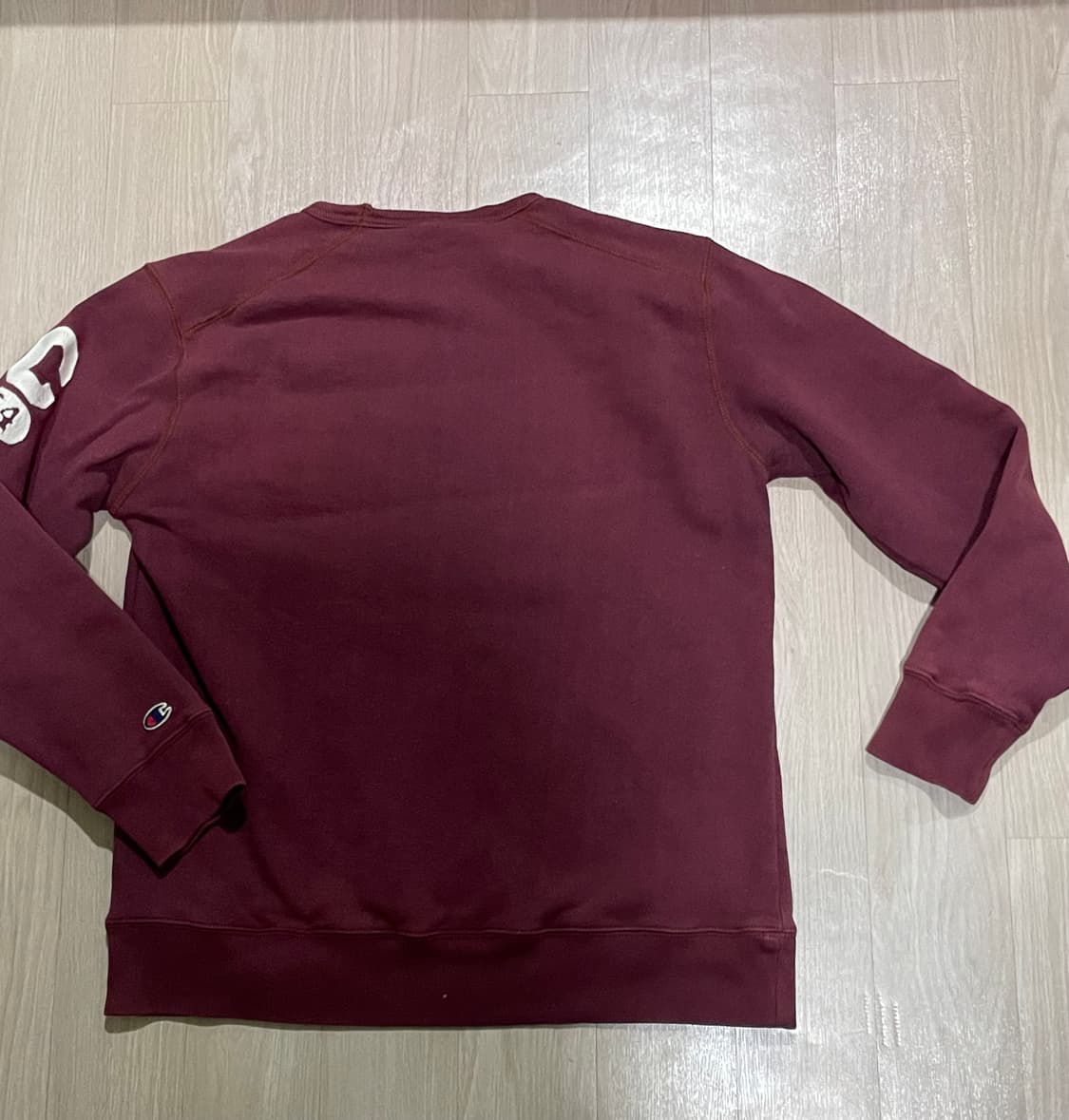 Champion 버건디 맨투맨 S 상품이미지3