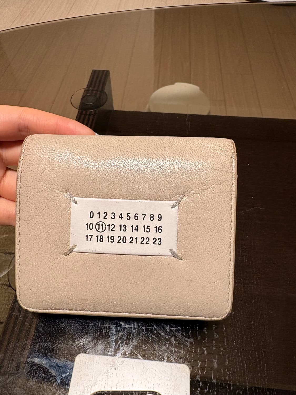 메종마르지엘라 반지갑 베이지 상품이미지2