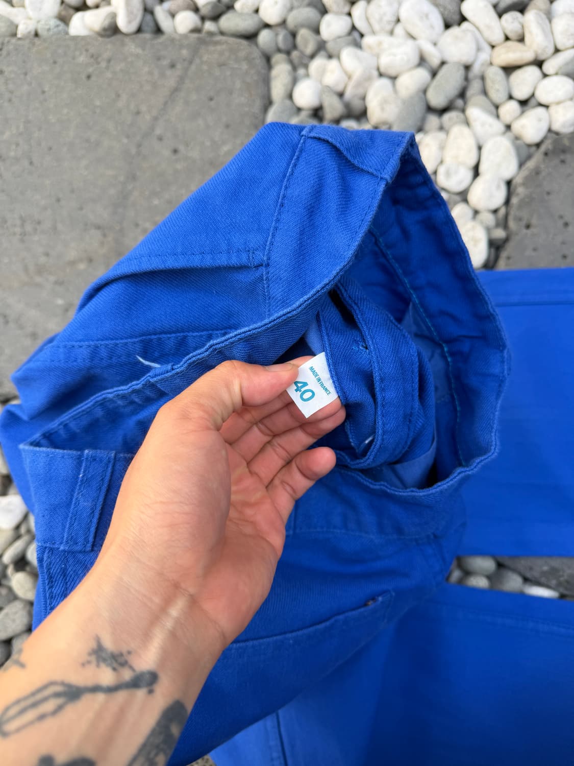1980s WASHED BLUE VINTAGE 빈티지 프렌치워크팬츠 상품이미지7