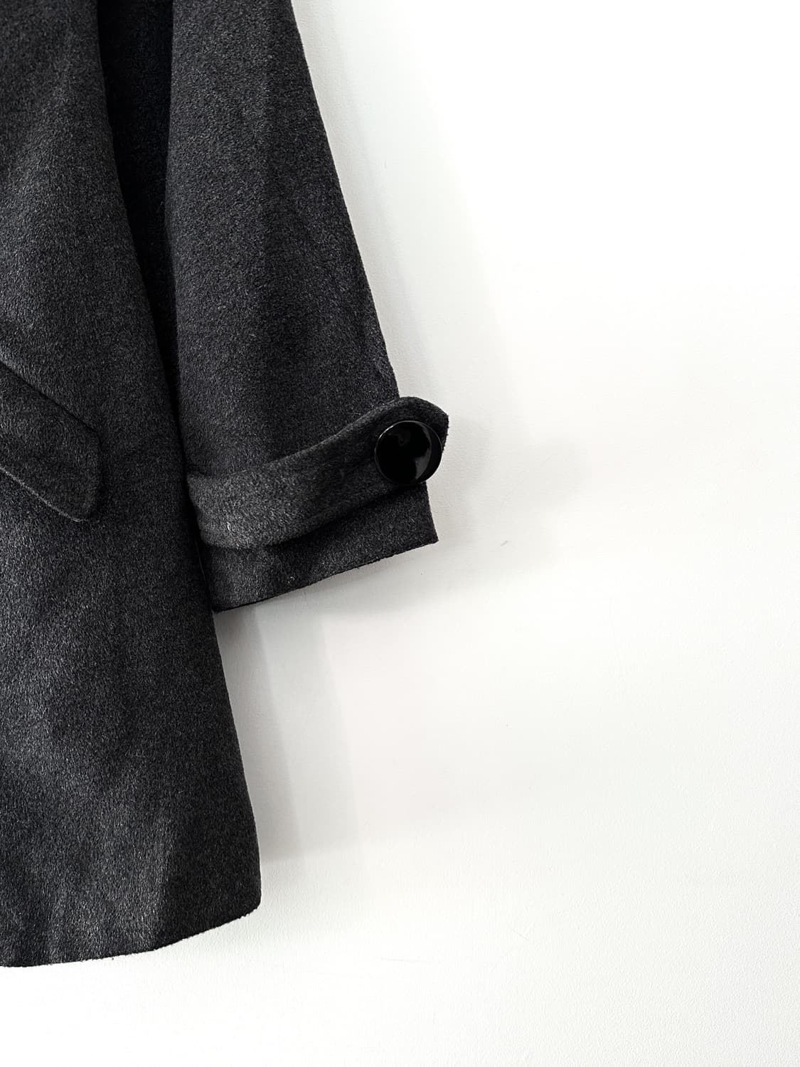 Double high neck jacket / charcoal 상품이미지3