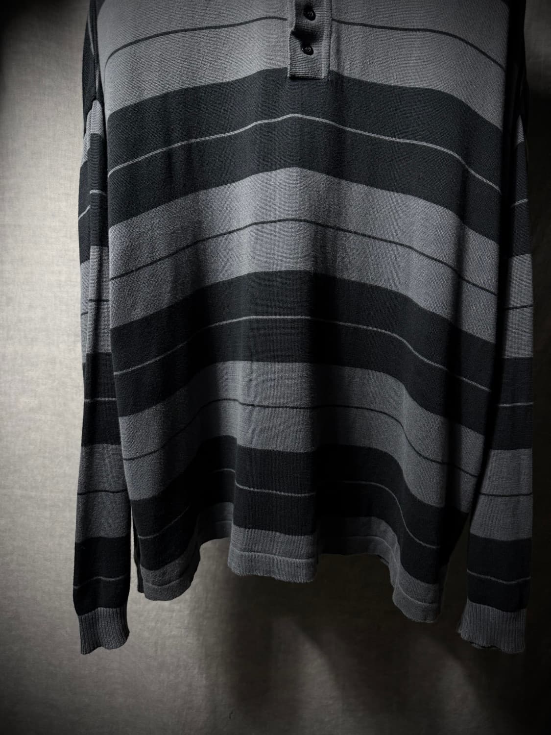 Willy Chavarria Striped Polo Knit 상품이미지4