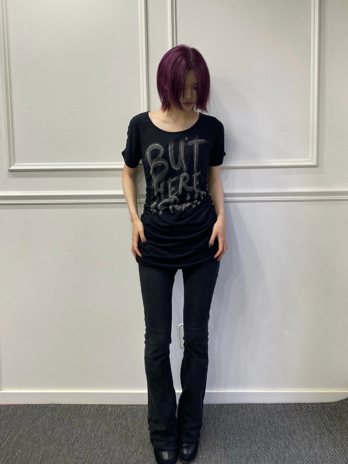 2000s Mood Eyelet shirring Tee 펑크 상품이미지6