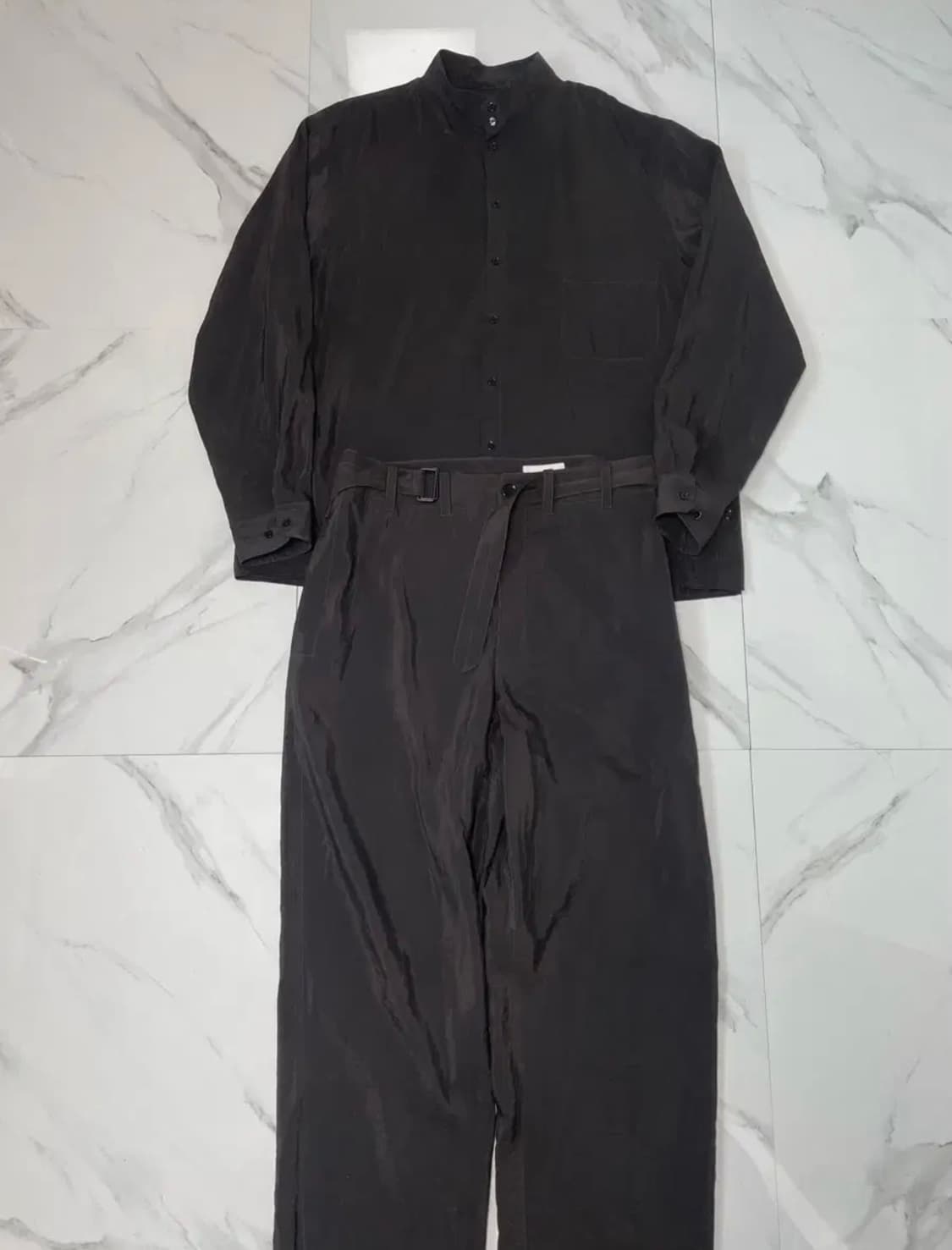 24SS 르메르 드라이실크 트위스티드 셋업 54/50 에보니 상품이미지2