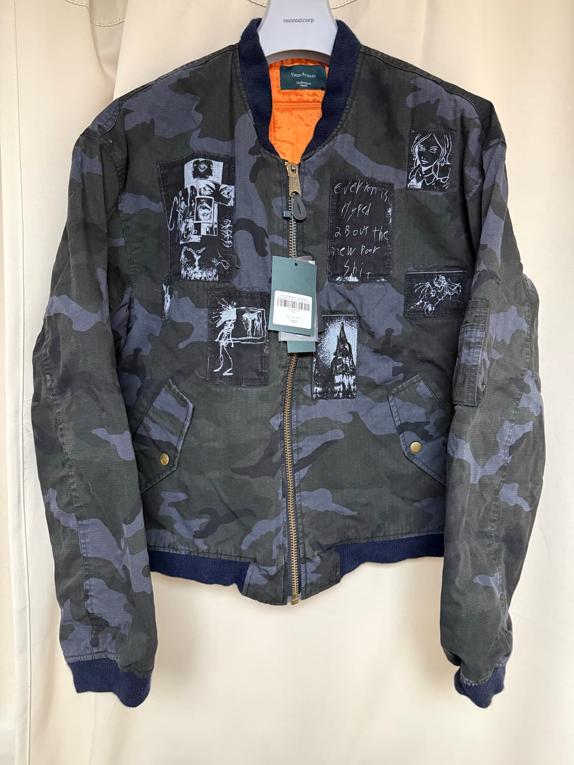 언더마이카 ‘’RIOT RIOT RIOT" BLUE CAMO 1 팝니다 상품이미지1