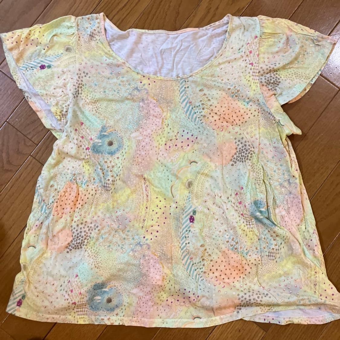 모리걸 수채화 연노랑 블라우스 상품이미지5