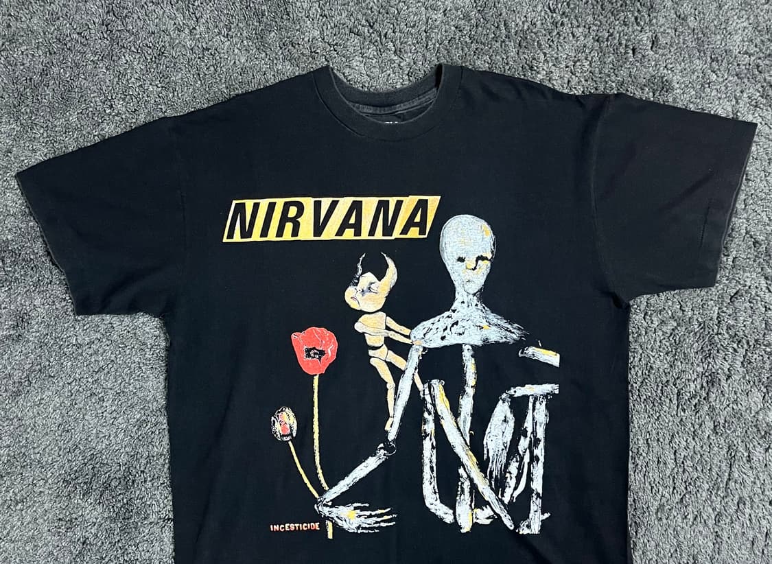 (rep) 빈티지 너바나 투어 티셔츠 상품이미지2