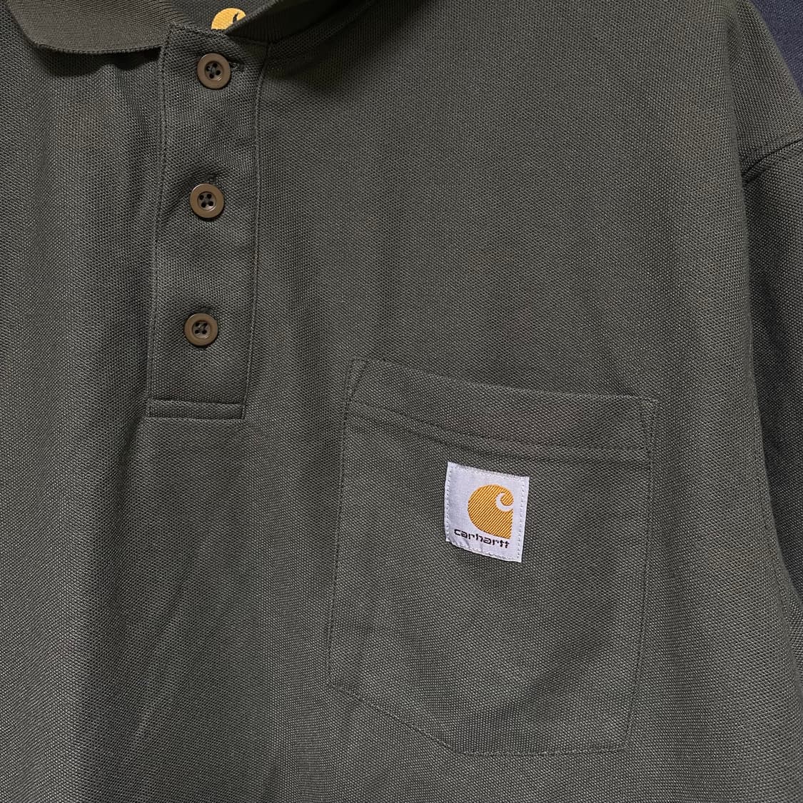 칼하트 PK 카라 티셔츠 카키 L 상품이미지2