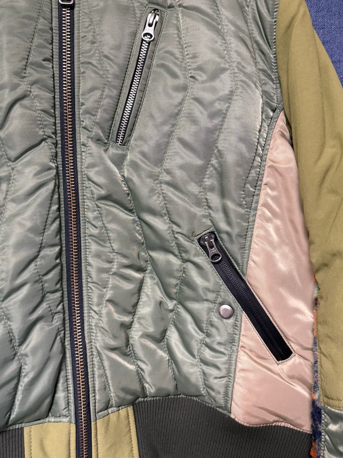 앤더슨벨 아식스 콘트라스트 퀼팅 봄버 자켓 M 상품이미지7