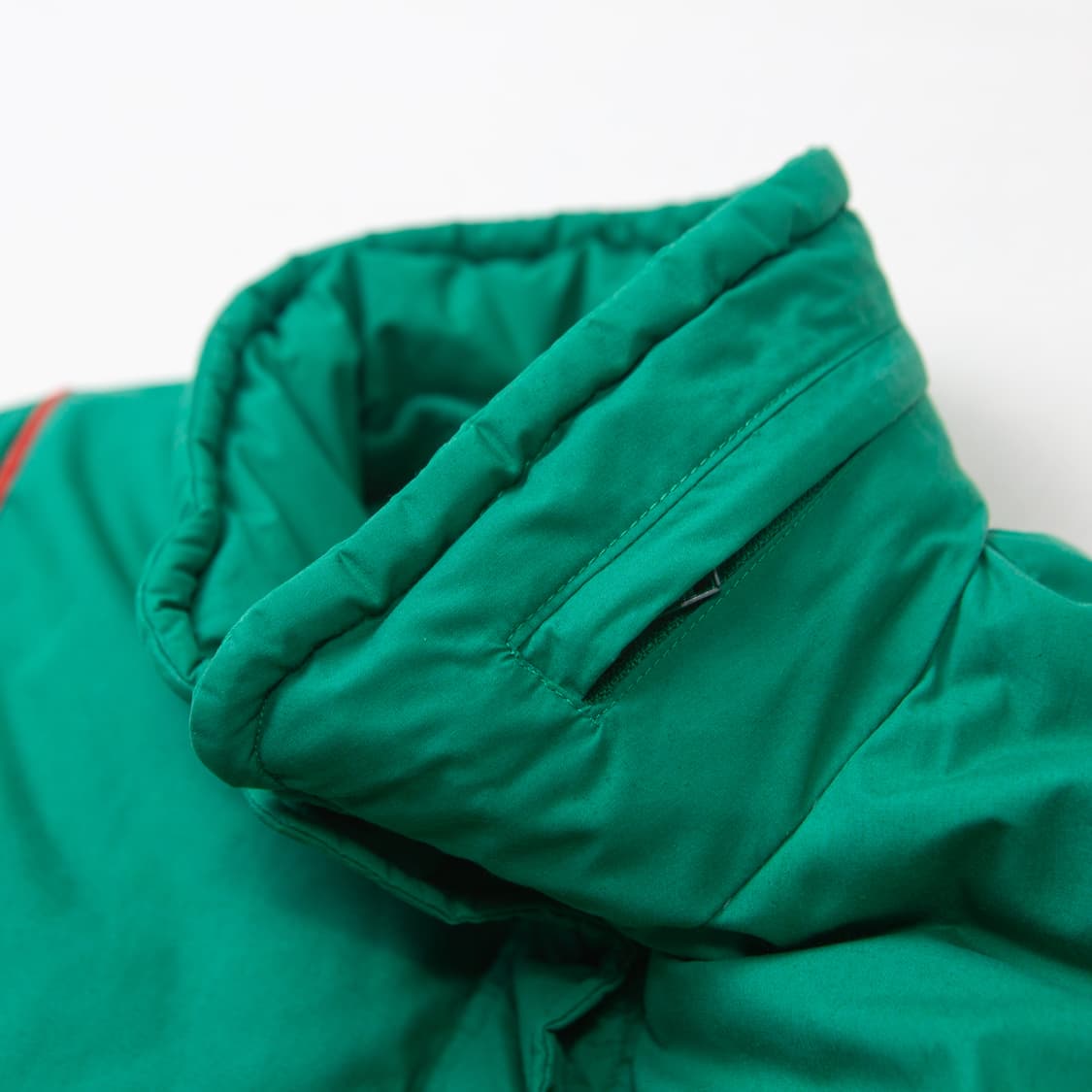 90s 라코스테 오렌지 라인 푸퍼 자켓 그린 상품이미지7