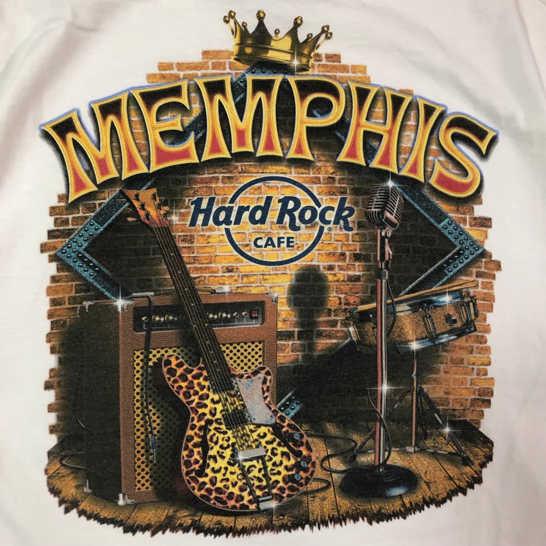 [XL] 하드락카페 흰색 Memphis 반팔티셔츠 상품이미지7