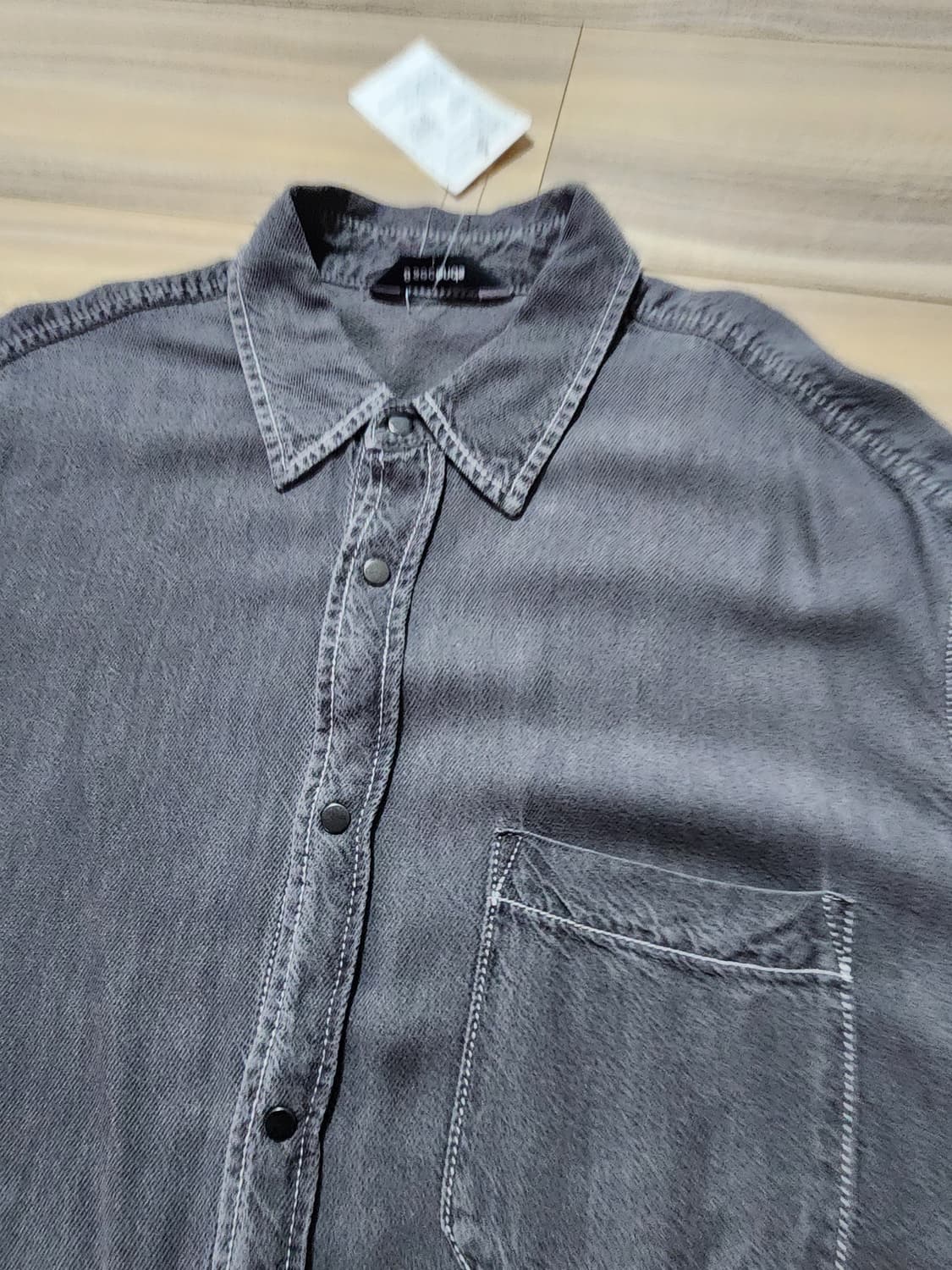 에잇세컨즈반팔데님셔츠L사이즈 상품이미지3