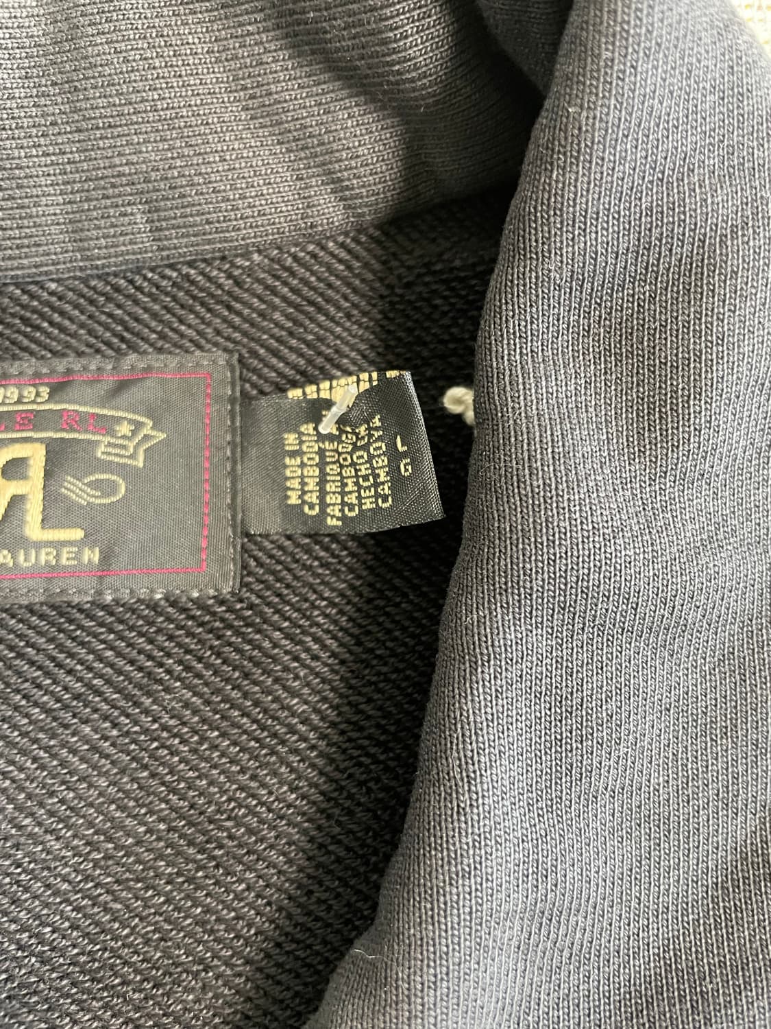 RRL 프렌치테리 하프집업 스웨트셔츠(L) 상품이미지3