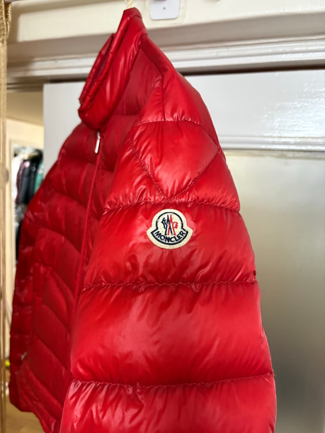 몽클레어 버건디 바이커 패딩 상품이미지2