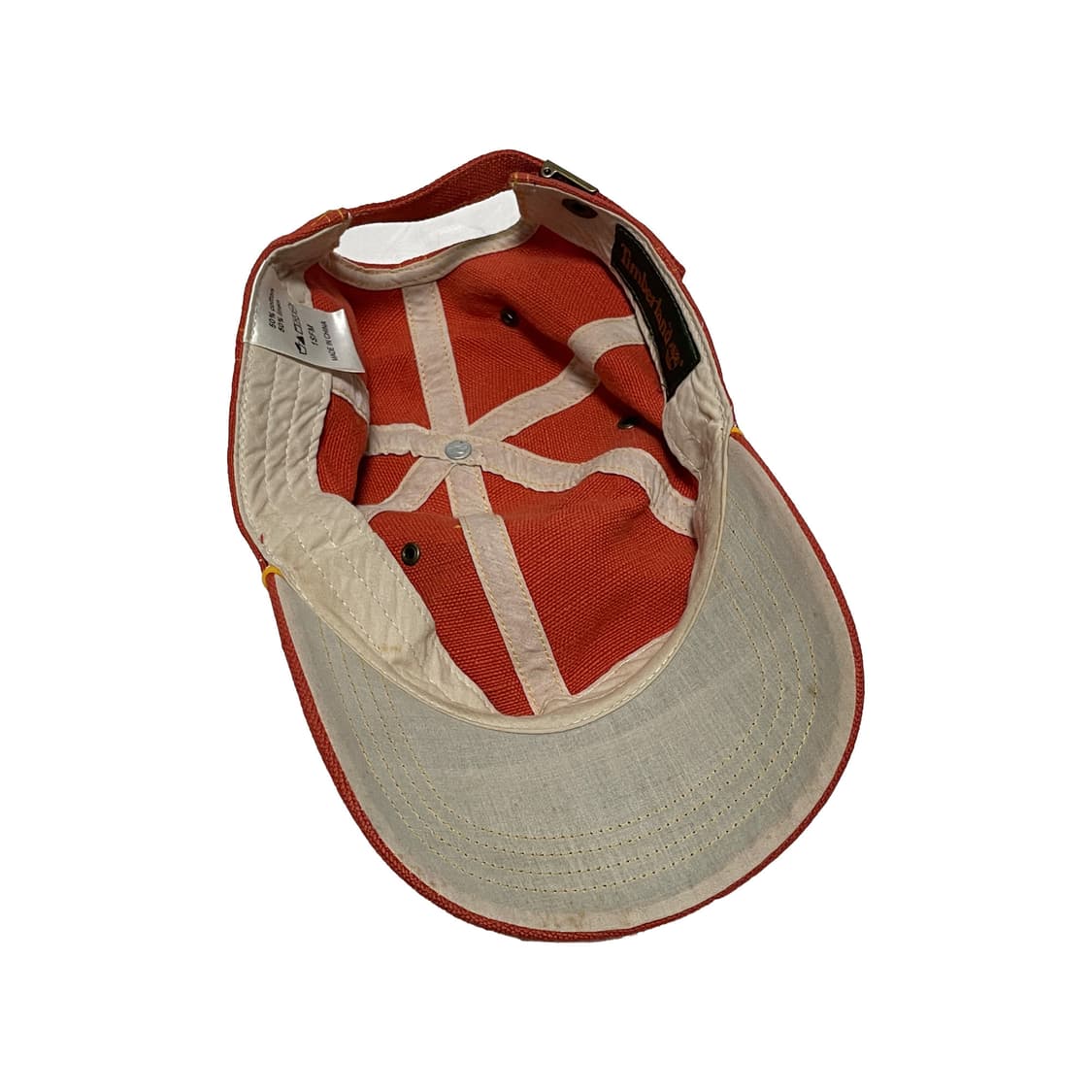 팀버랜드 코튼 린넨 오렌지 볼캡 모자 상품이미지5