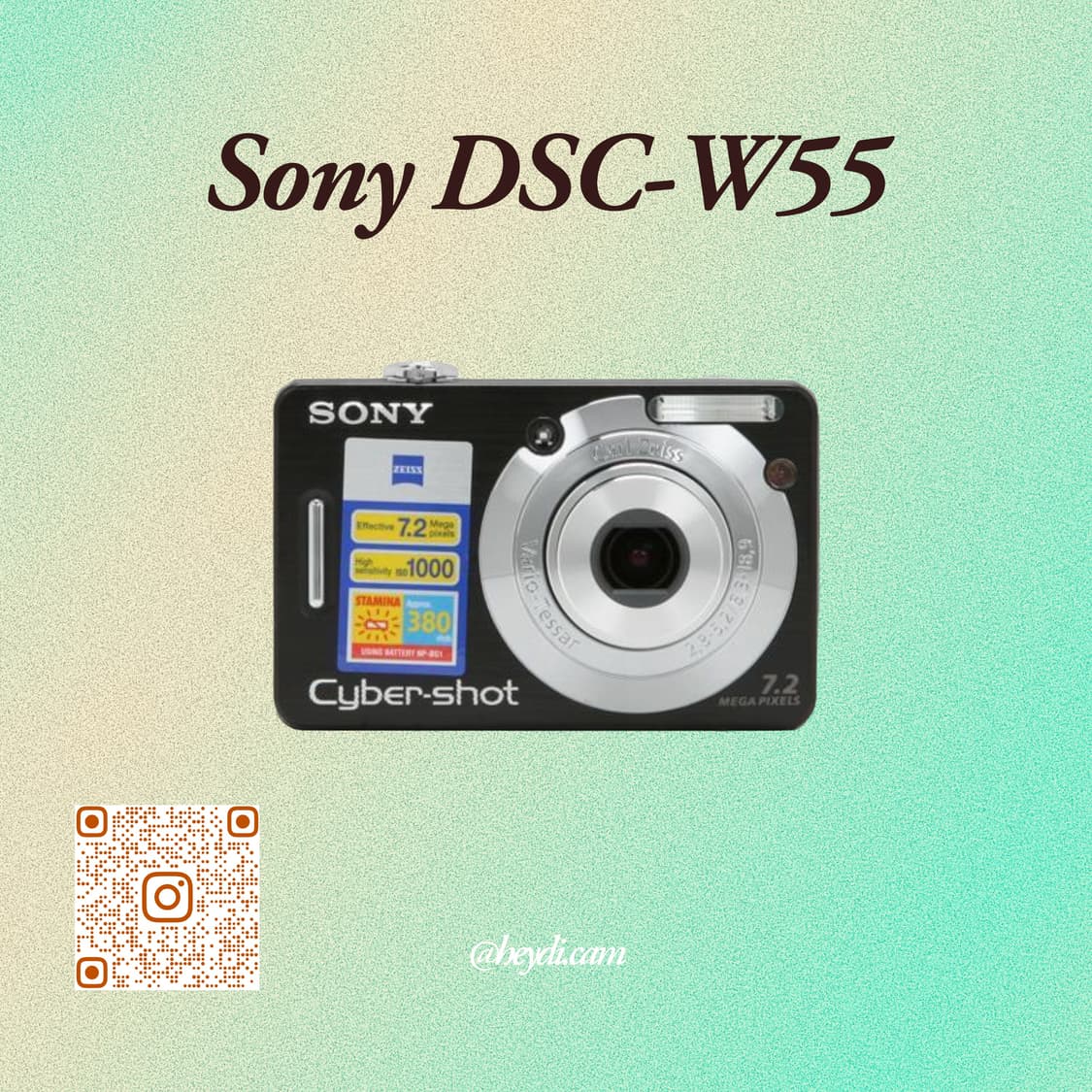 소니 사이버샷 W55 블랙 !! (Sony DSC-W55) 상품이미지1