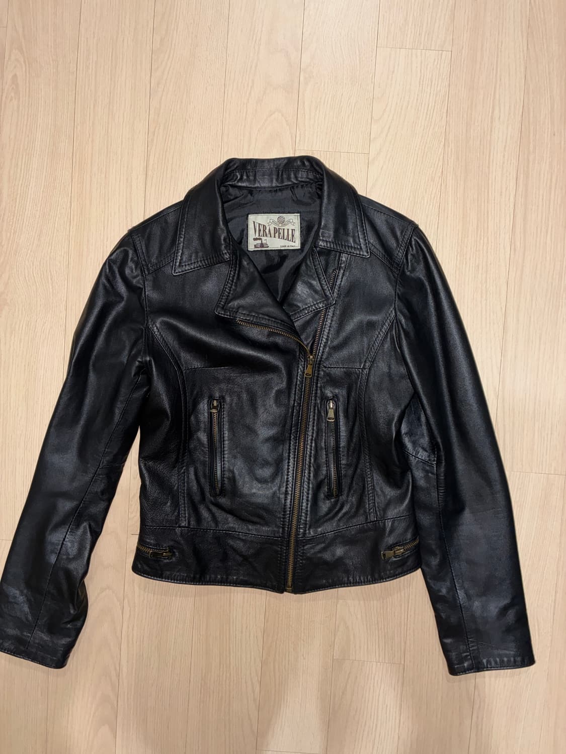 이탈리아 베지터블 램스킨 레더자켓 상품이미지6