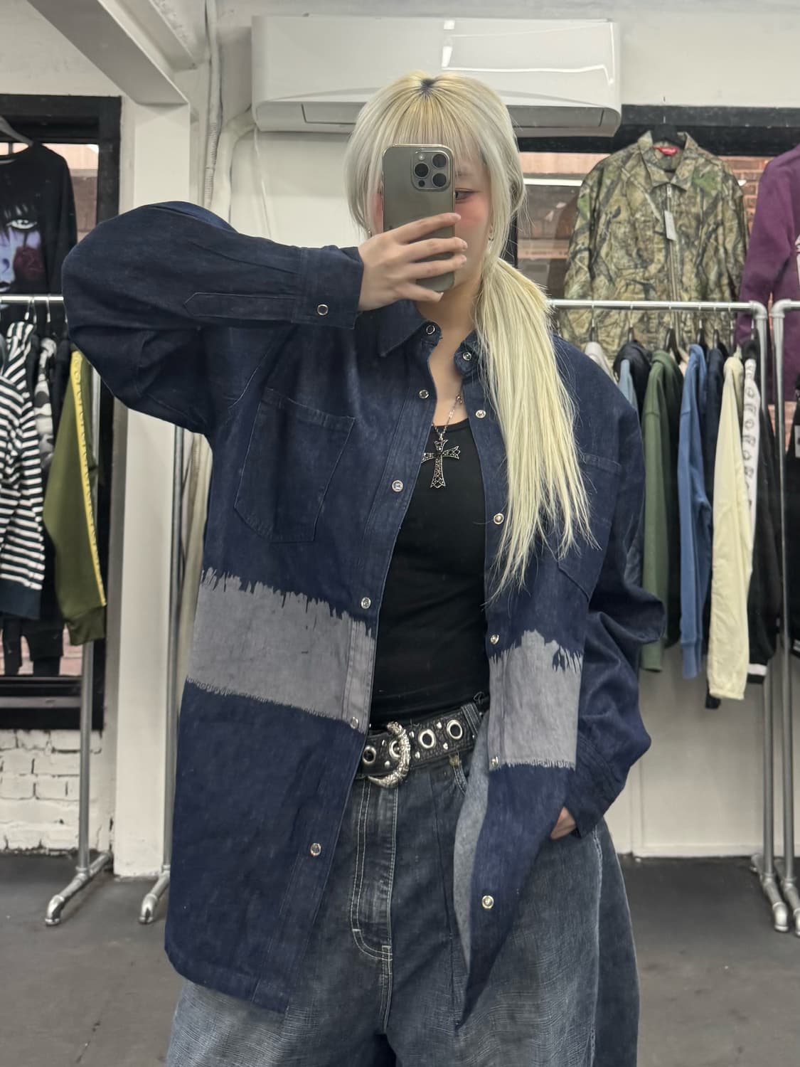 Quiksilver 퀵실버 올드스쿨 데님 셔츠자켓 상품이미지1