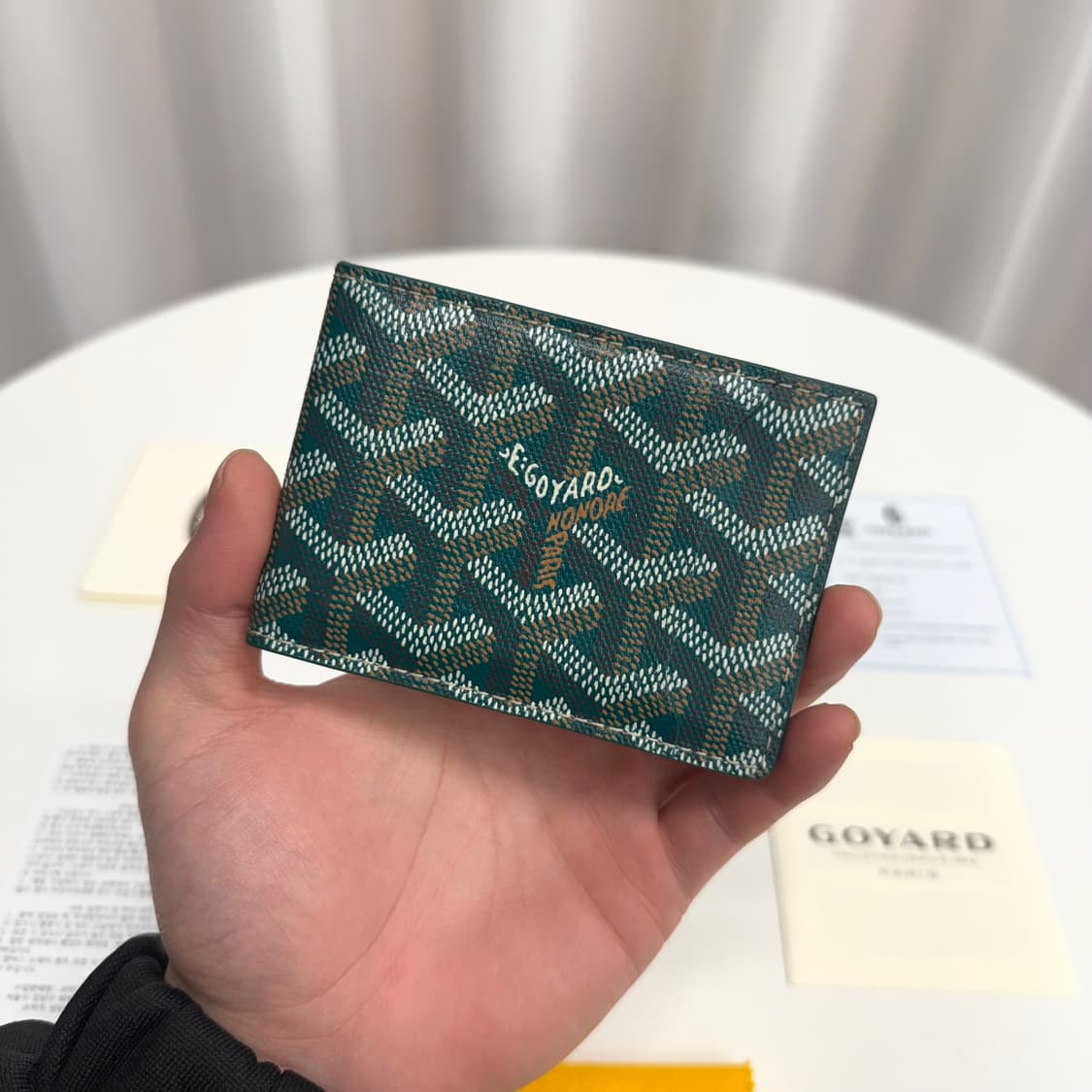 [새상품급] 고야드 인서트 카드지갑 그린 상품이미지2