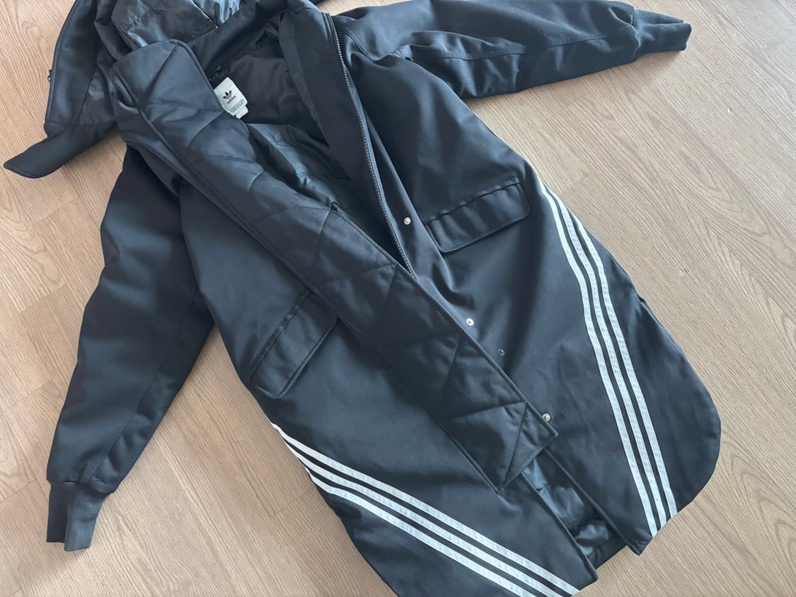 패셔너블한 아디다스 야상형 롱패딩 여성 라지이지만 프리사이즈 상품이미지5