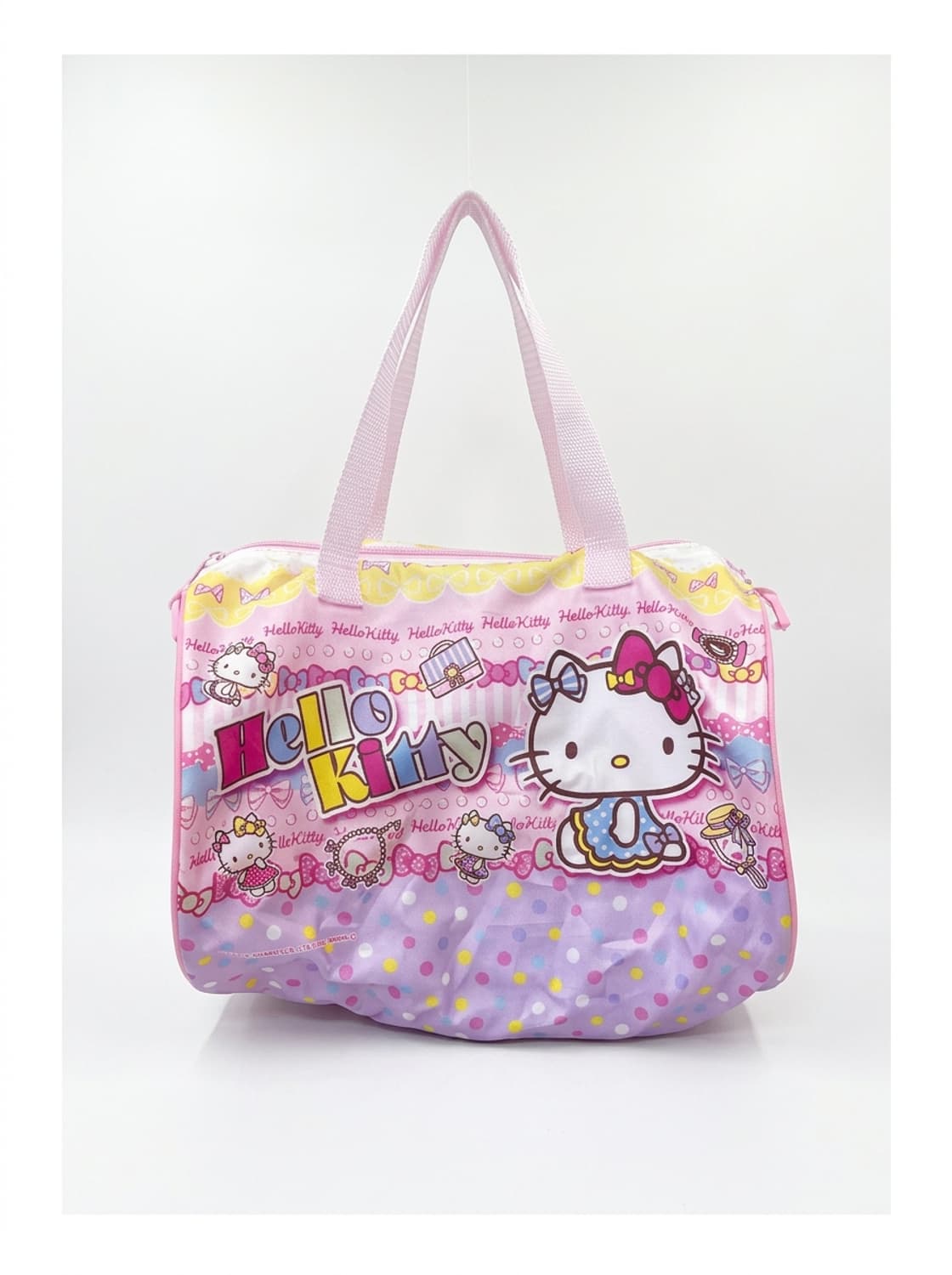 Hello Kitty 키치 핑크 프린팅 더플백 상품이미지1