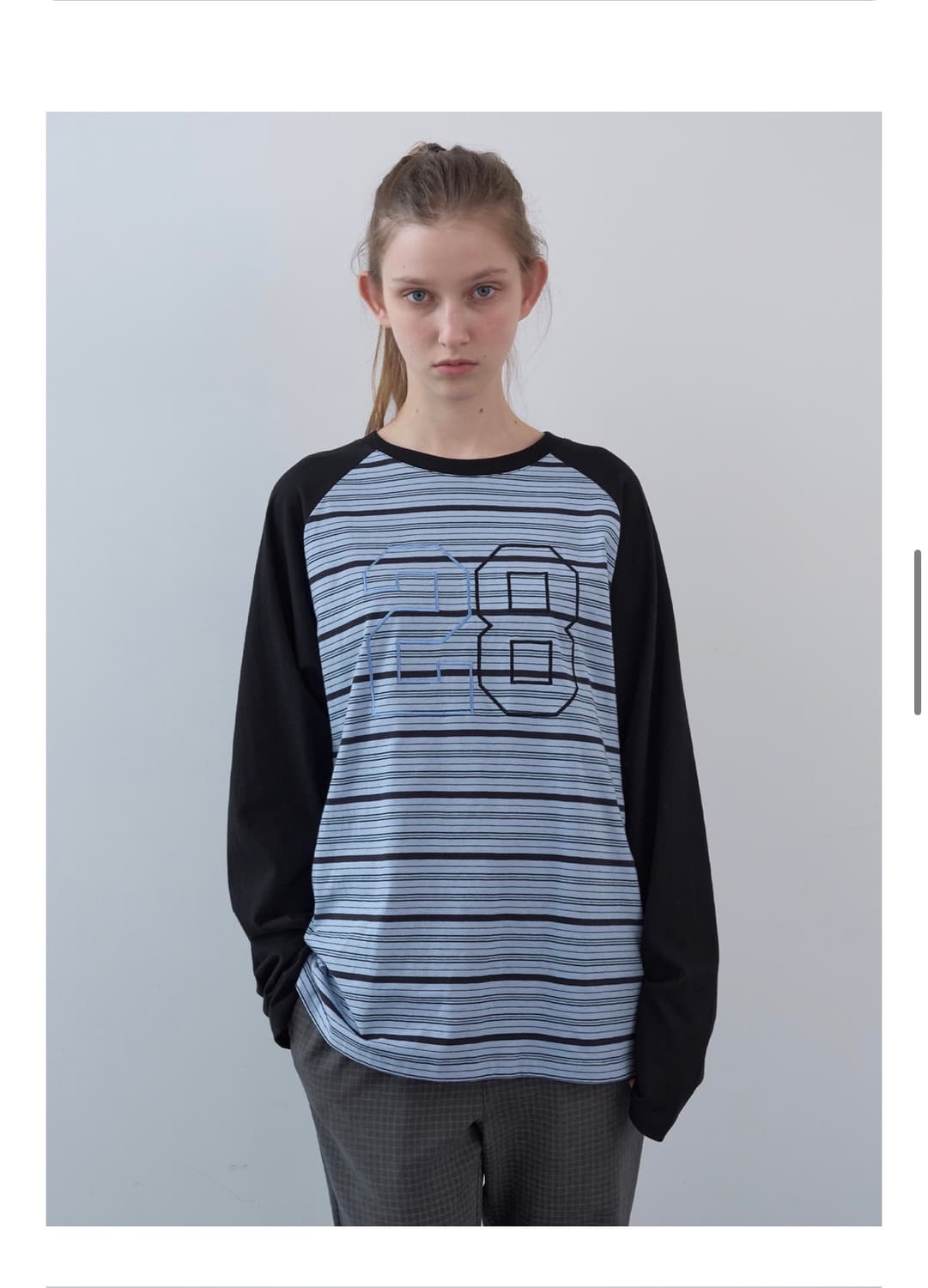 엔조블루스 믹스패브릭 박시 LST 상품이미지1