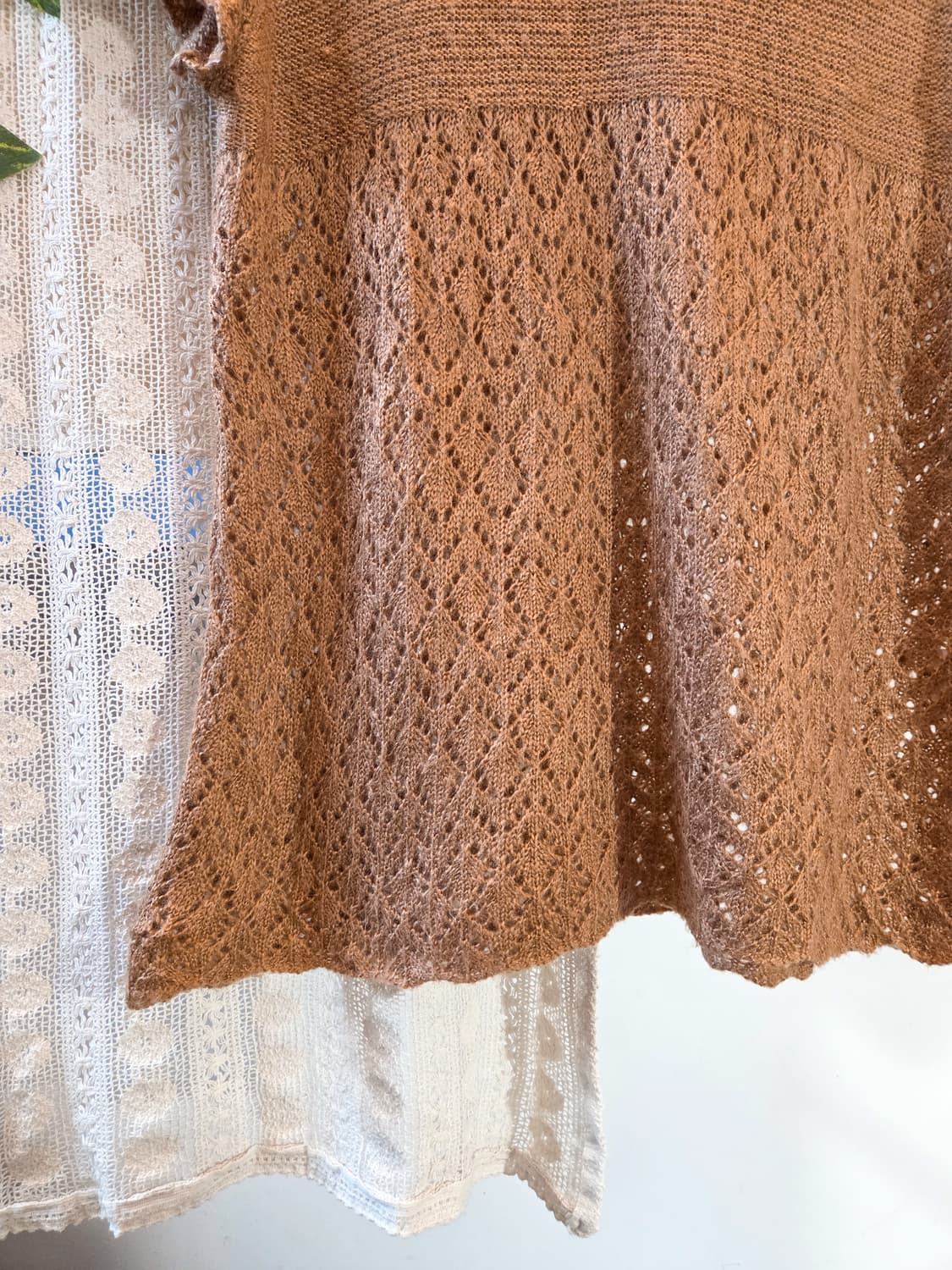 코지 반팔 니트 탑 상품이미지3