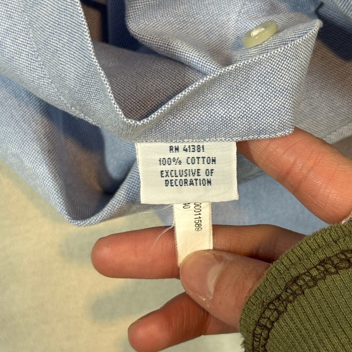 S) 폴로 랄프로렌 클래식 하늘색 옥스포드 셔츠 상품이미지7