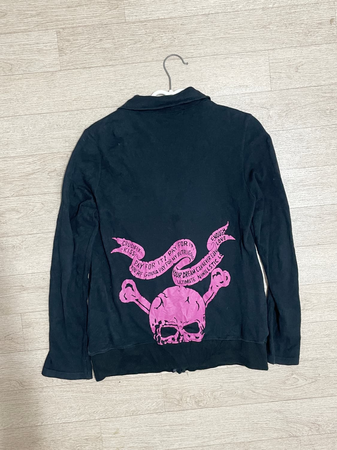 ALGONQUINS 핑크해골 면집업 상품이미지1