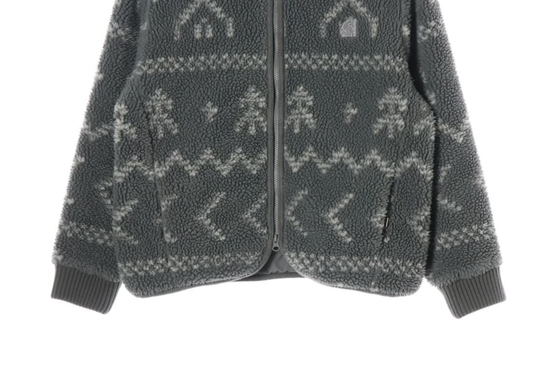 노르디스크 그레이 노르딕 패턴 플리스 자켓 S 상품이미지4