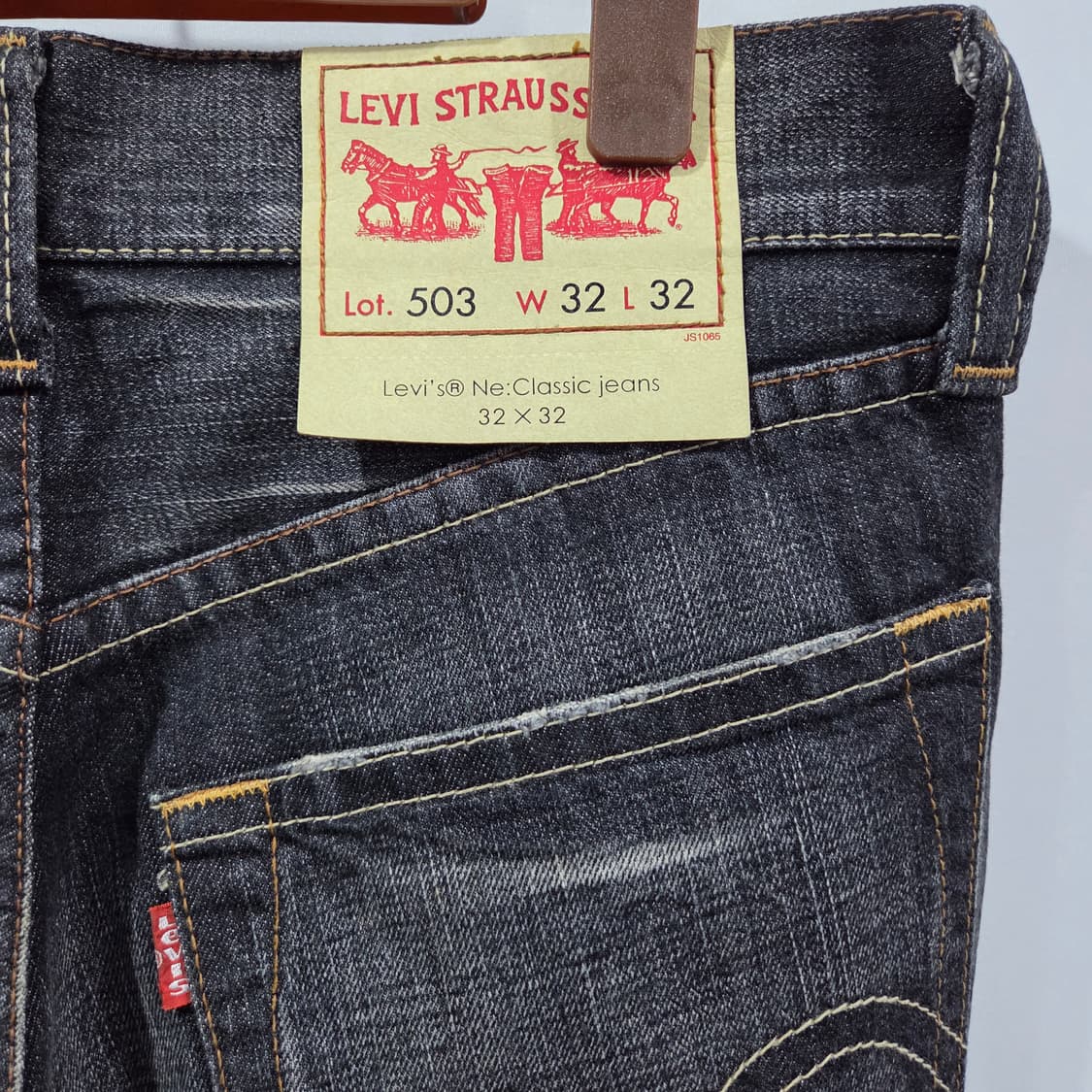 리바이스 503 클래식 흑청 데님팬츠 32/32 상품이미지6