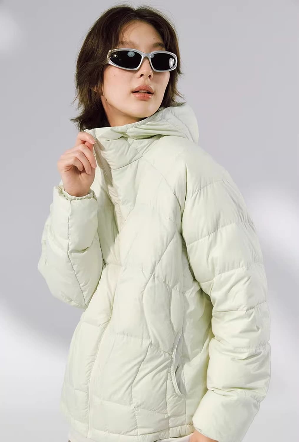 ️️️♦️ Sorona / 소로나 아우라 다운 경량 후드 패딩 파카 자켓 상품이미지1