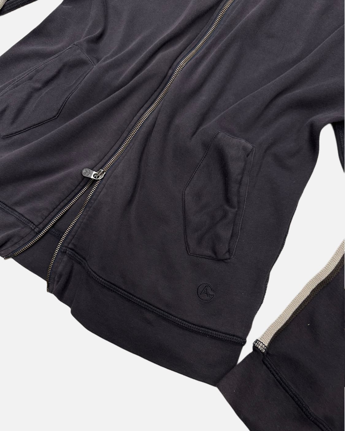 ARMANI grey sweat 2way zip-up 상품이미지4
