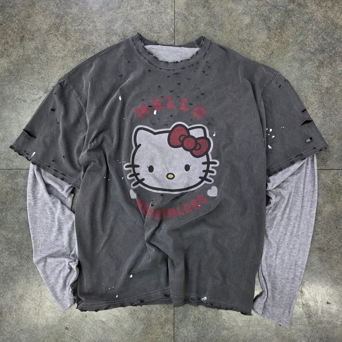 빈티지 레이어드 긴팔티셔츠 상품이미지1