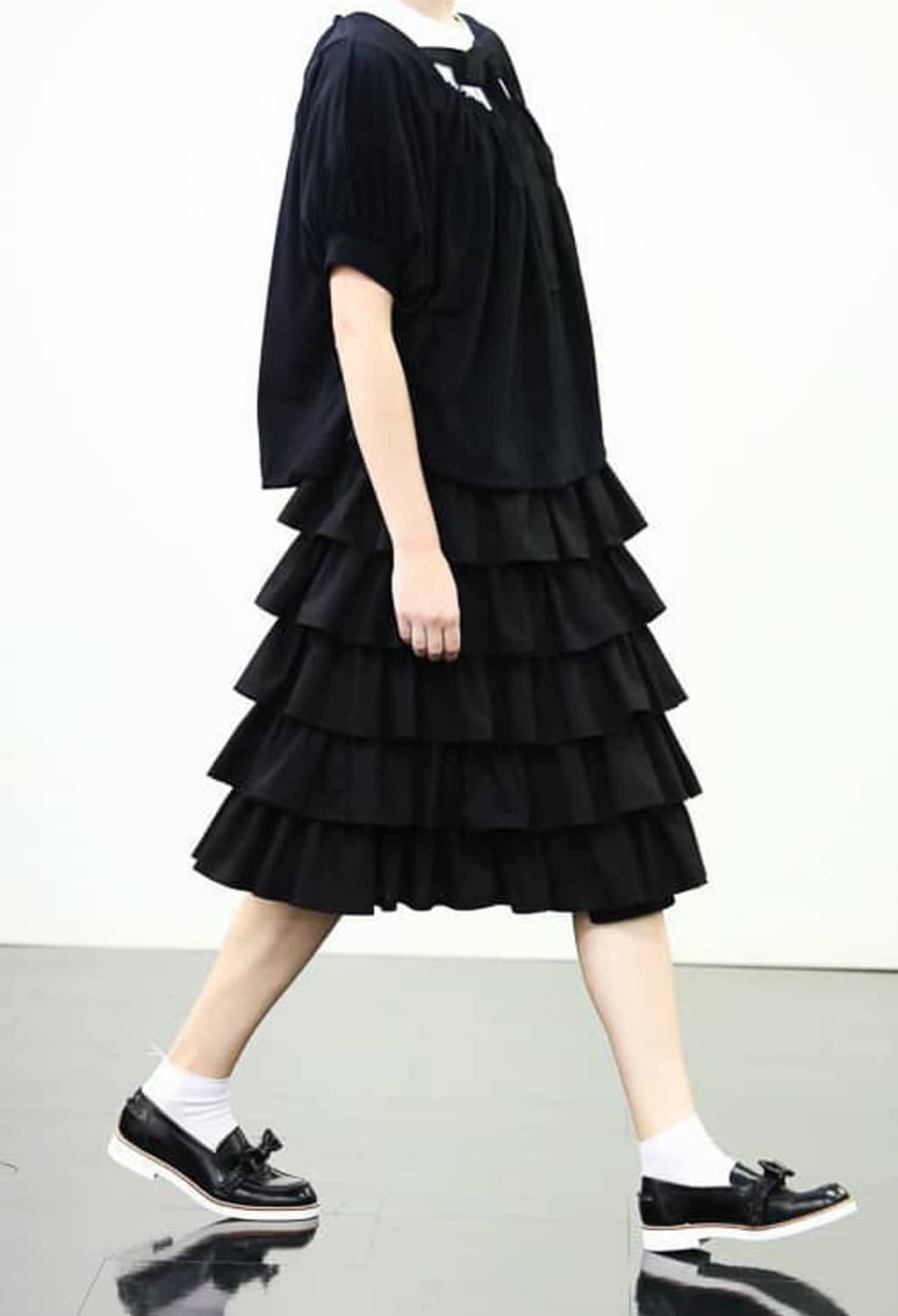 꼼데가르송 트리콧 프릴 랩 스커트 상품이미지1