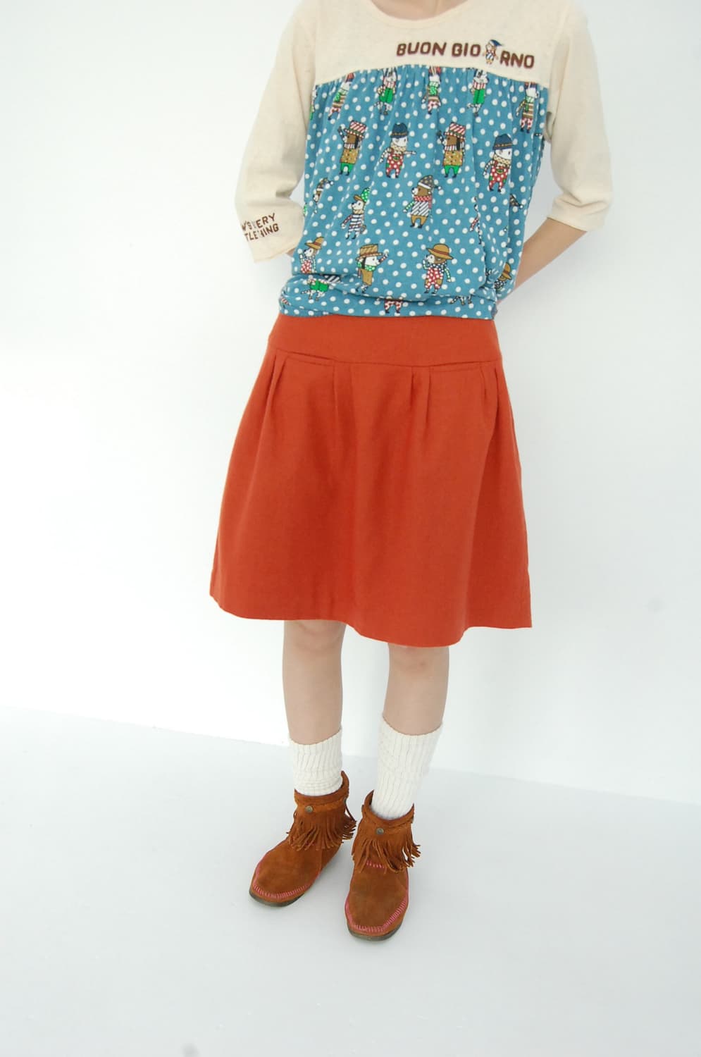 Earth music&ecology wool skirt 상품이미지2