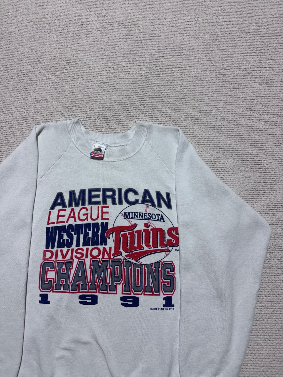 USA Fruit of the Loom Minnesota Twins 스웻 상품이미지2