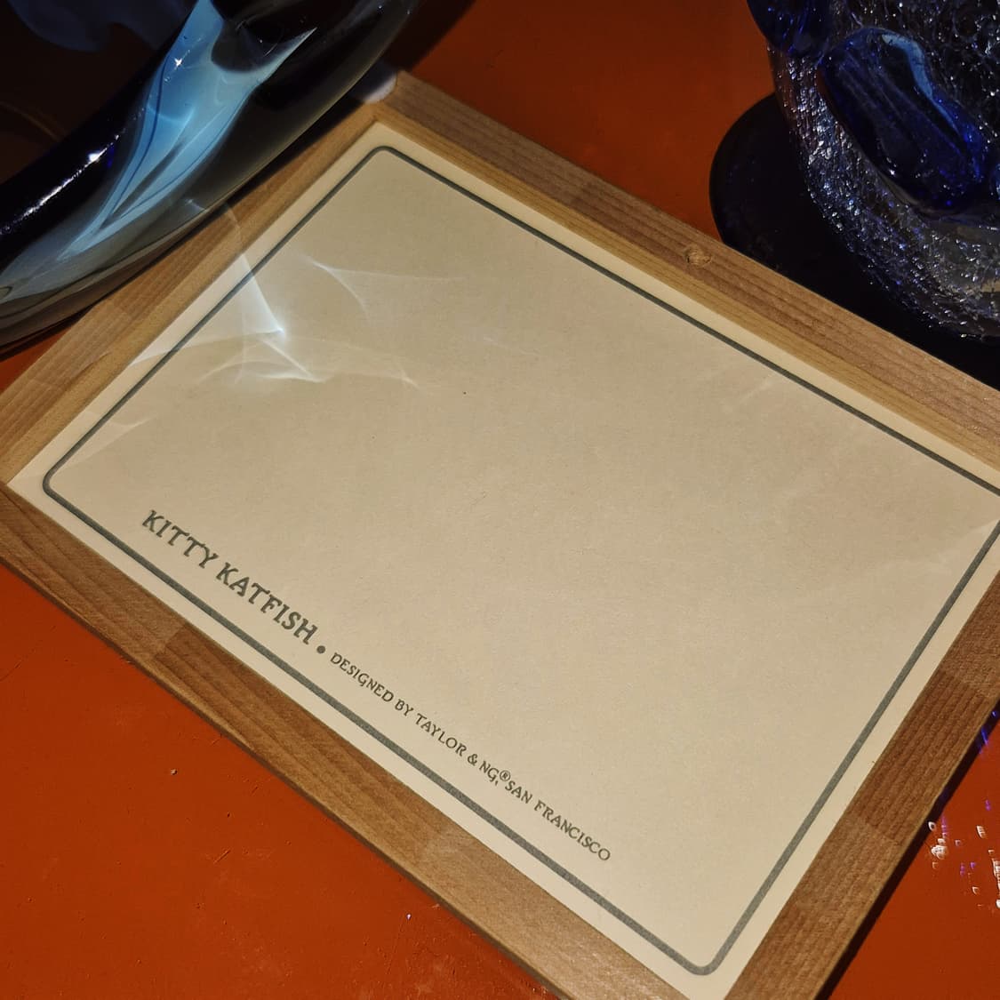 80s 미국 금붕어 고양이 타일 액자&트레이 상품이미지9