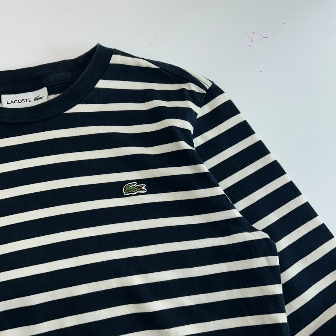 Lacoste 라코스테 네이비 스트라이프 롱슬리브 상품이미지4