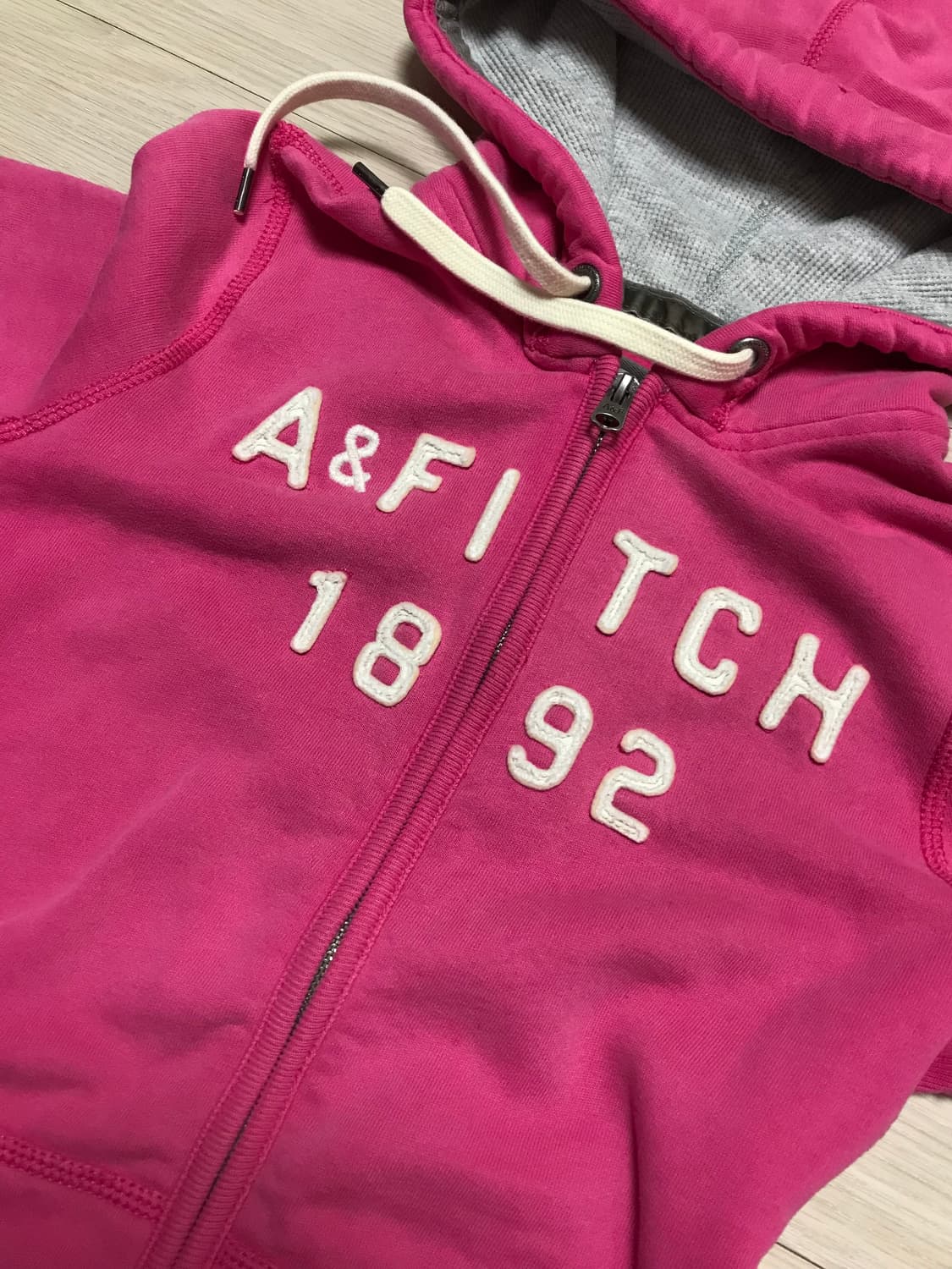 아베크롬비 핑크 후드집업 상품이미지2