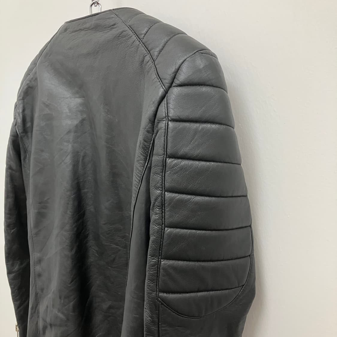 레브 트레이트 바이커 레더 자켓 상품이미지5