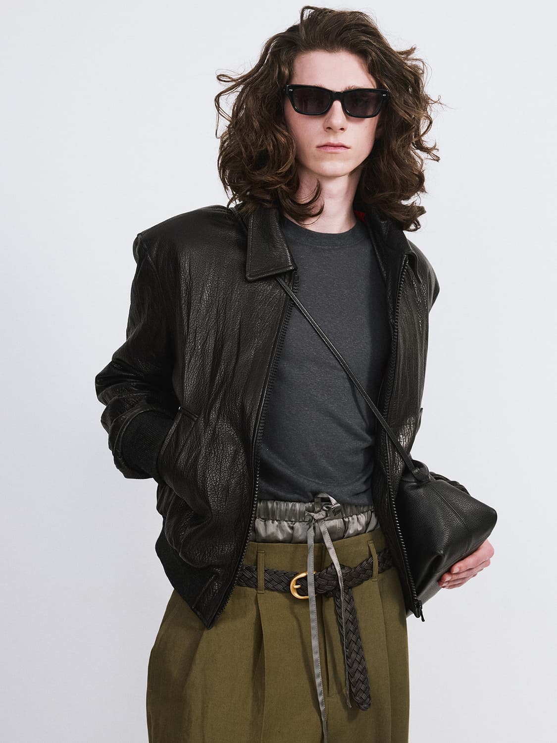 RECTO BEN CRINKLE LEATHER JUMPER BLACK M 상품이미지4