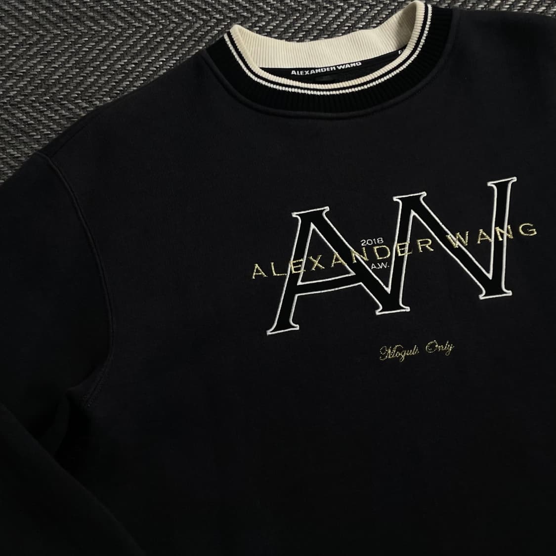 알렉산더 왕 빅로고 크루넥 스웻 셔츠o 4377 상품이미지4