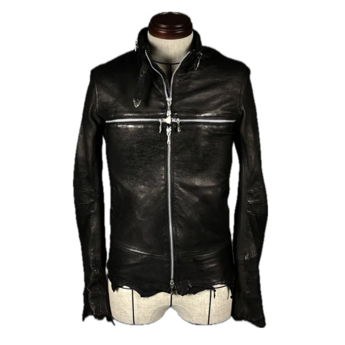 cross zip black jacket 상품이미지1