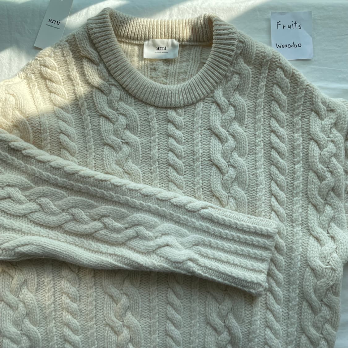 [L] Ami 아미 케이블 니트 상품이미지3