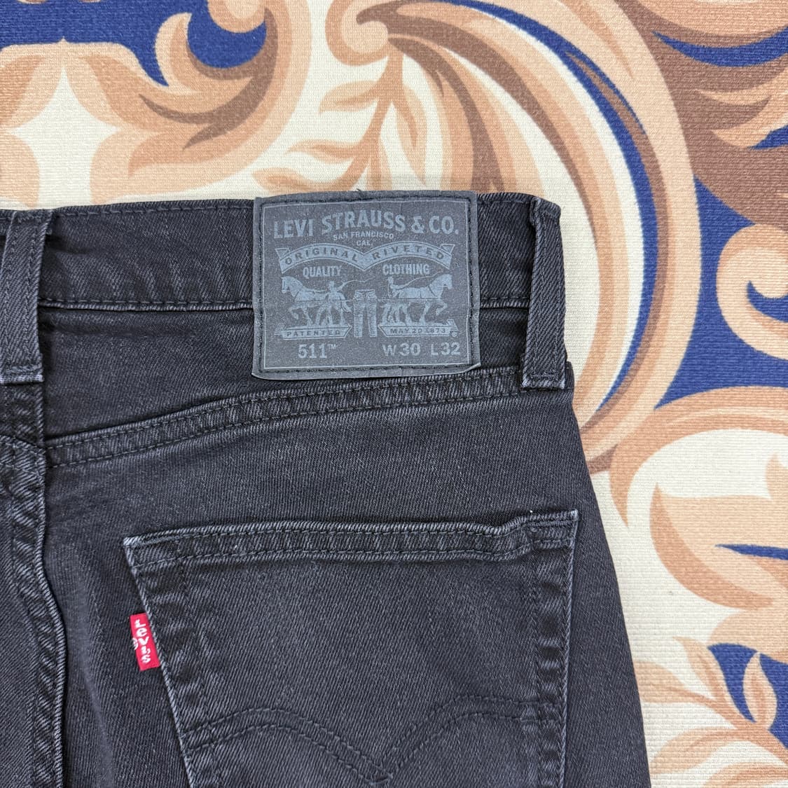 (28)리바이스 Levis 511 흑청 데님팬츠 상품이미지2