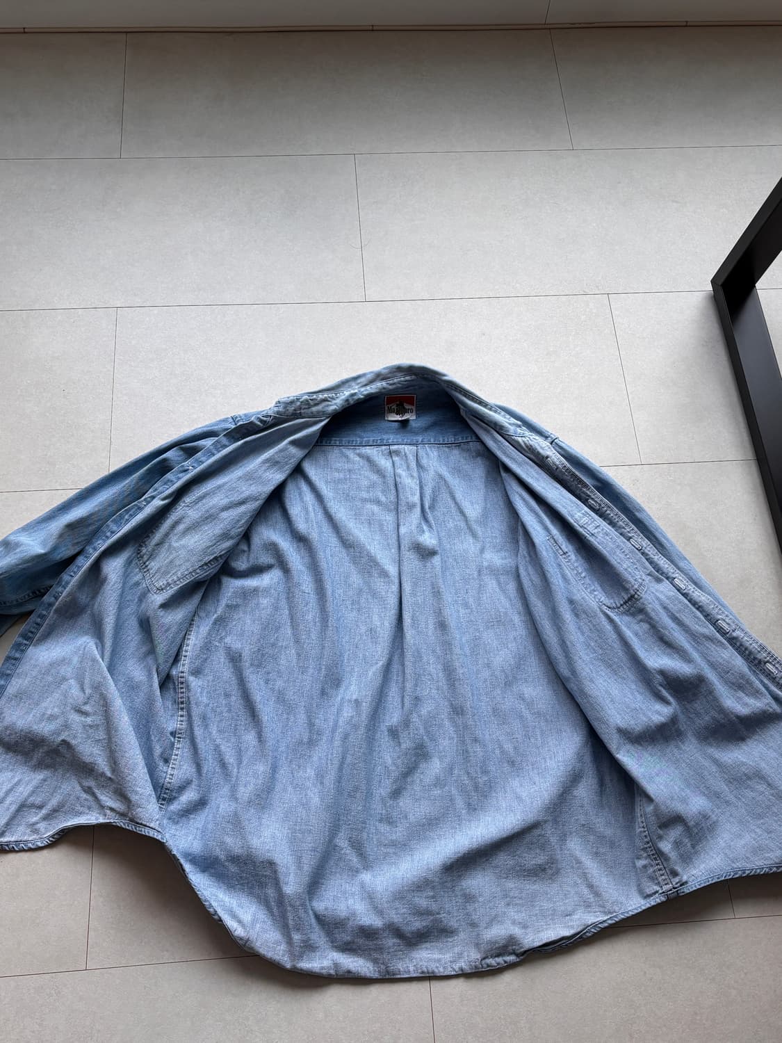 90s Marlboro Made in USA 데님 셔츠 상품이미지5