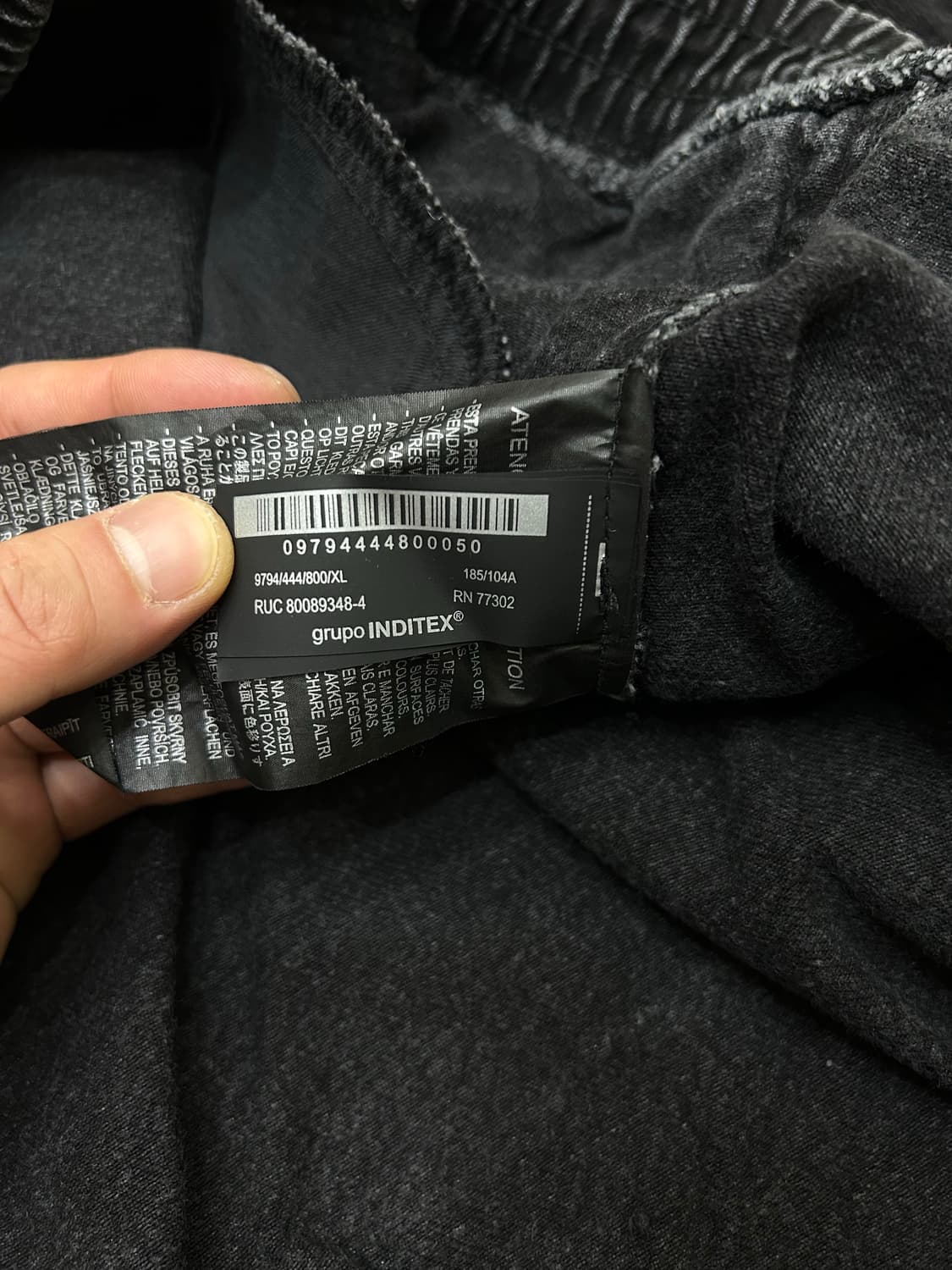 [한국2XL]ZARA 워시드 풀오버 데님/흑청 상품이미지5