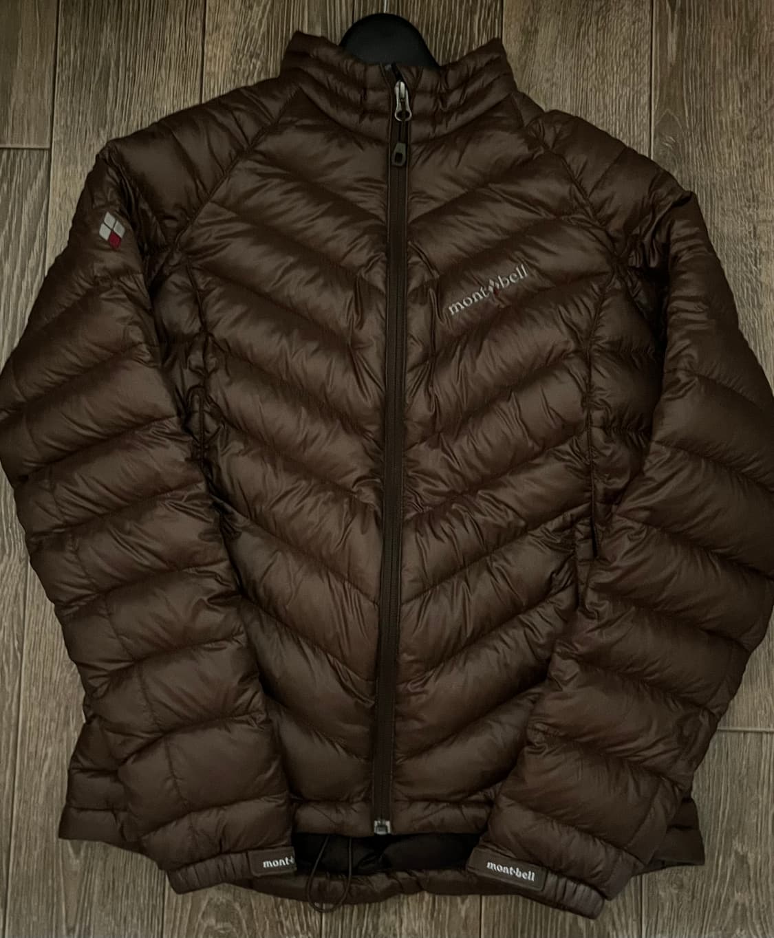 몽벨 브라운 경량패딩 s 상품이미지1