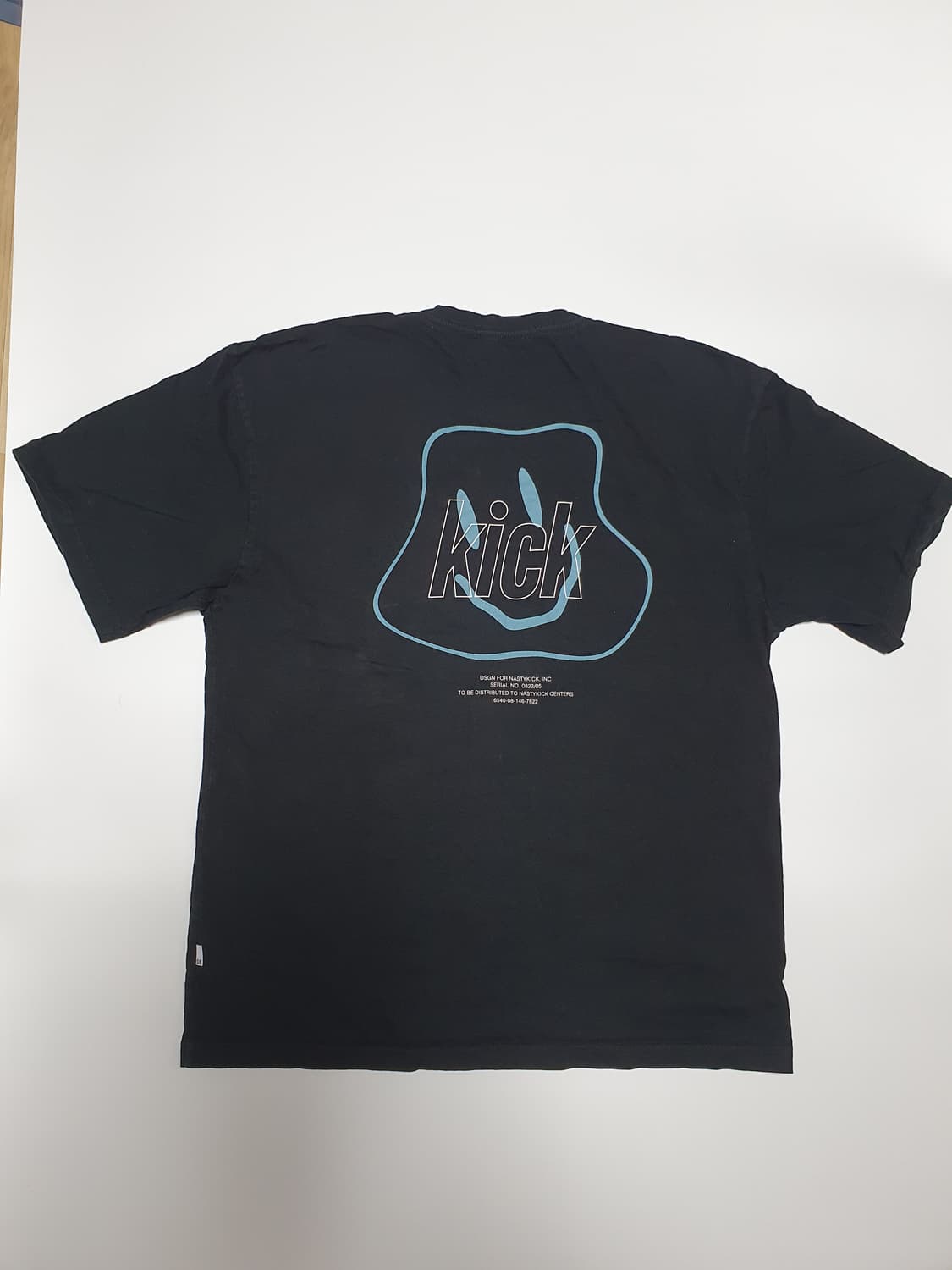 NASTYKICK 검정 티셔츠 L. 1100235 상품이미지1